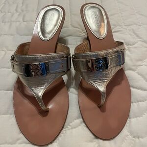 Coach Women’s Sandals Heels Gold 9